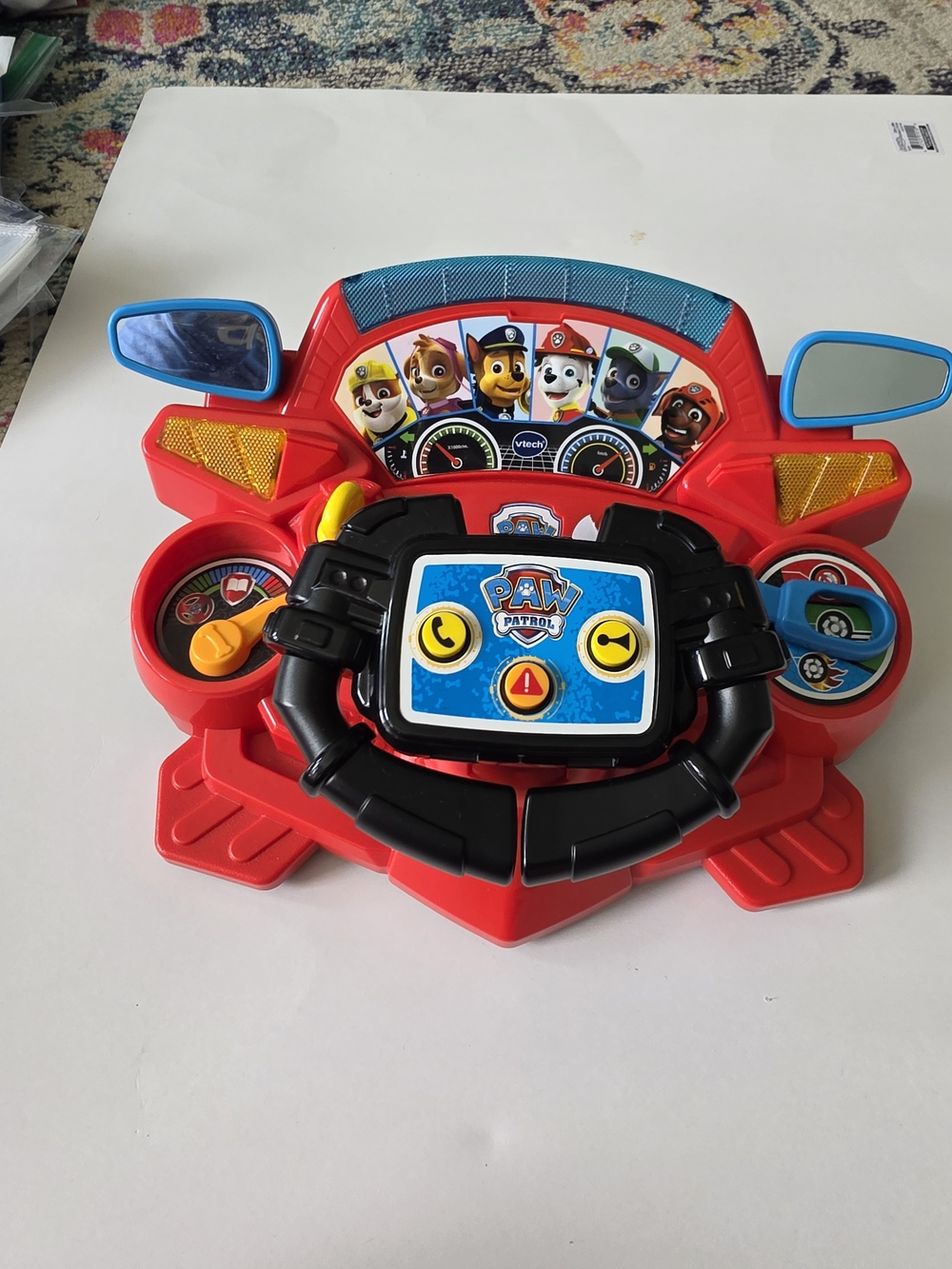 VTech PAW Patrol Rescue Driver ATV & Fire Truck, an interactive steerining